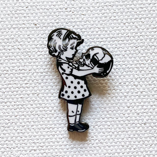 Skull Girl Pin