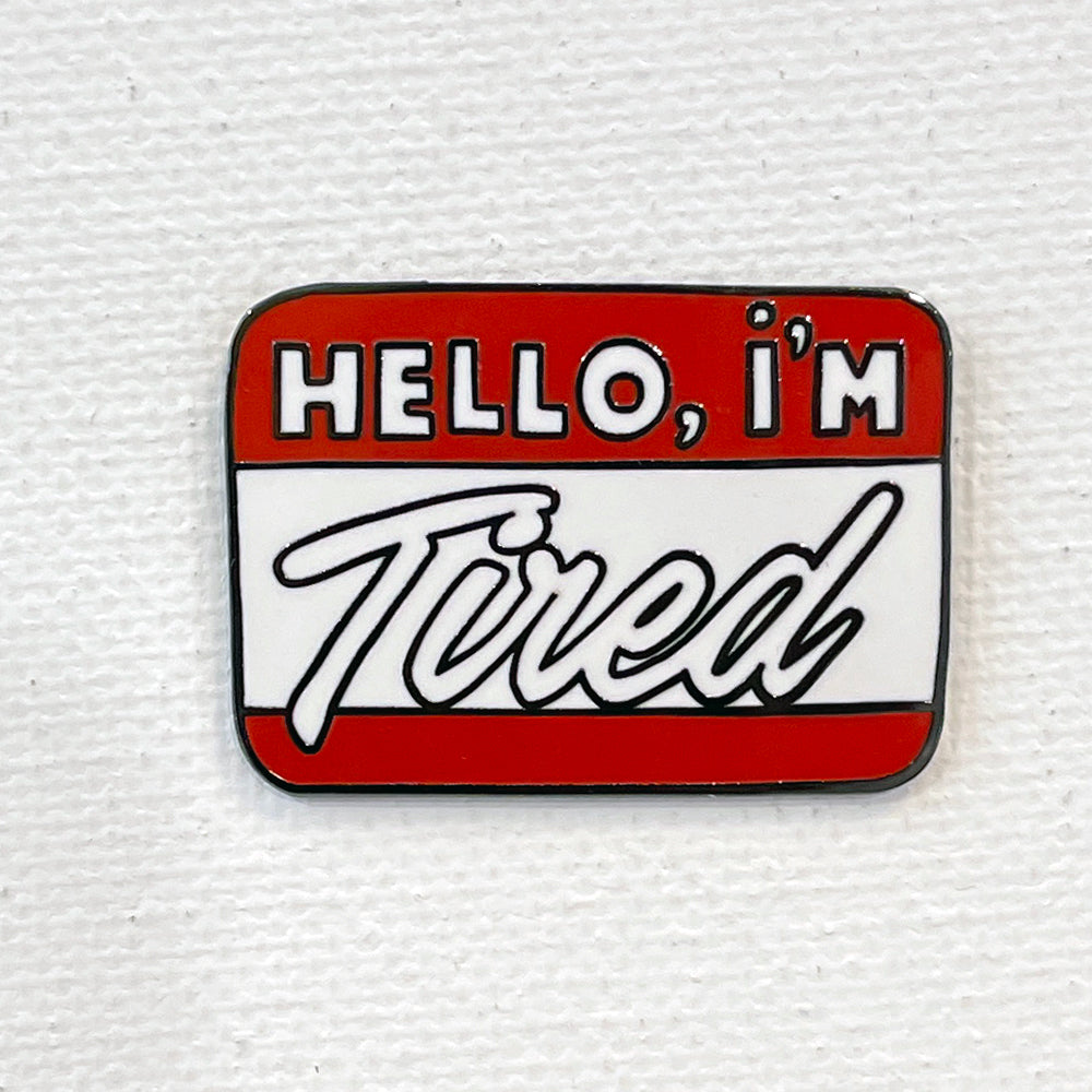 Apple Metal Hello, I Am... Pin