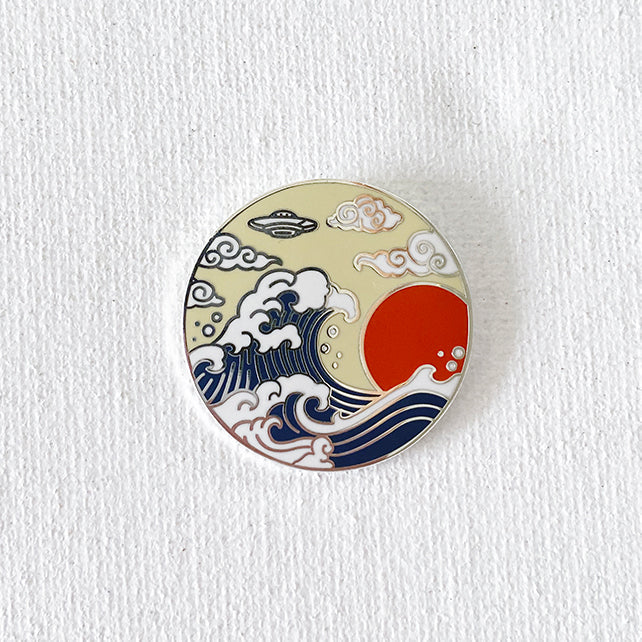 Strike Gently - UFO Wave Pin